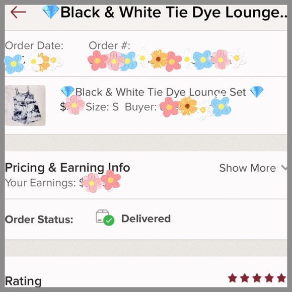 Last XL SALE💎Black & White Tie Dye Lounge Set 💎 - Picture 7 of 7